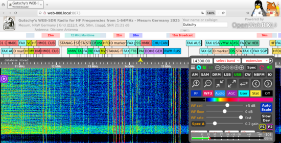 Web SDR Mesum by Gutschy 2025